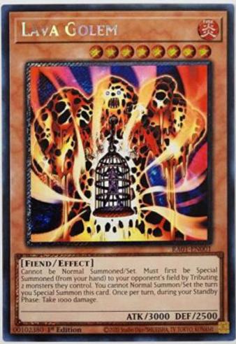 Lava Golem [Platinum Secret Rare] RA01-EN001