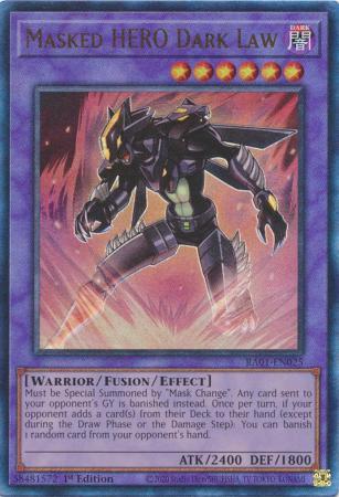 Masked HERO Dark Law [Ultimate Rare] RA01-EN025