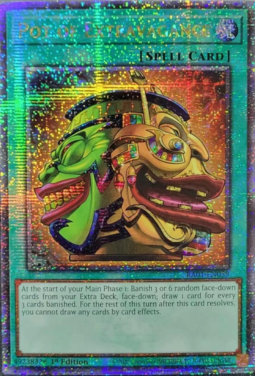 Pot of Extravagance [Quarter Century Secret Rare] RA01-EN059