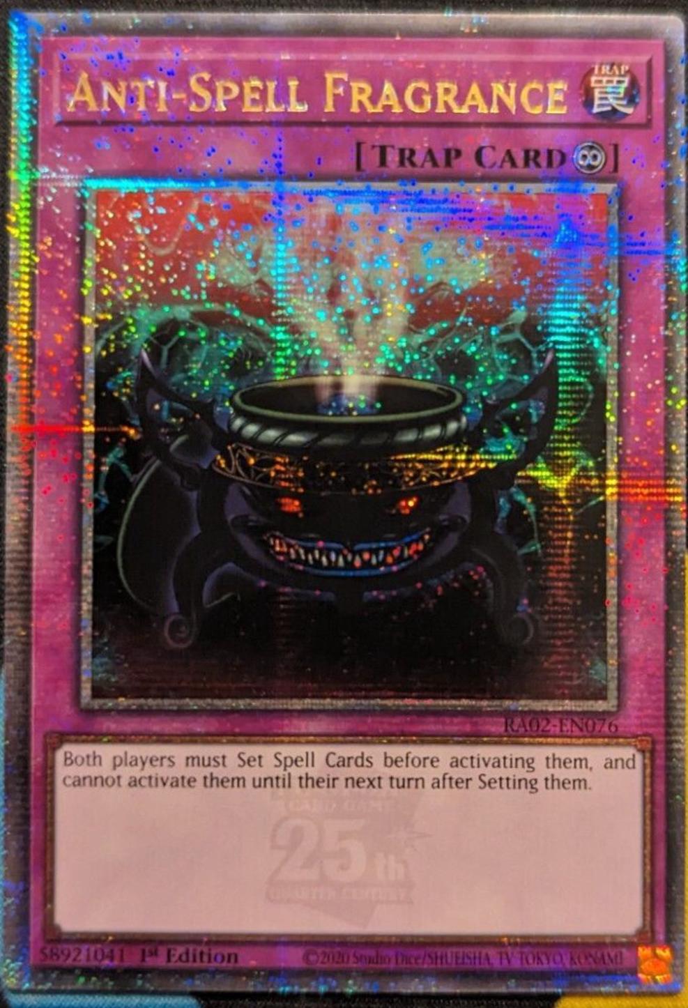 Anti-Spell Fragrance [Quarter Century Secret Rare] RA02-EN076