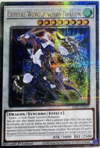 Crystal Wing Synchro Dragon [Quarter Century Secret Rare] RA02-EN029