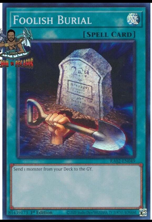 Foolish Burial [Quarter Century Secret Rare] RA02-EN049
