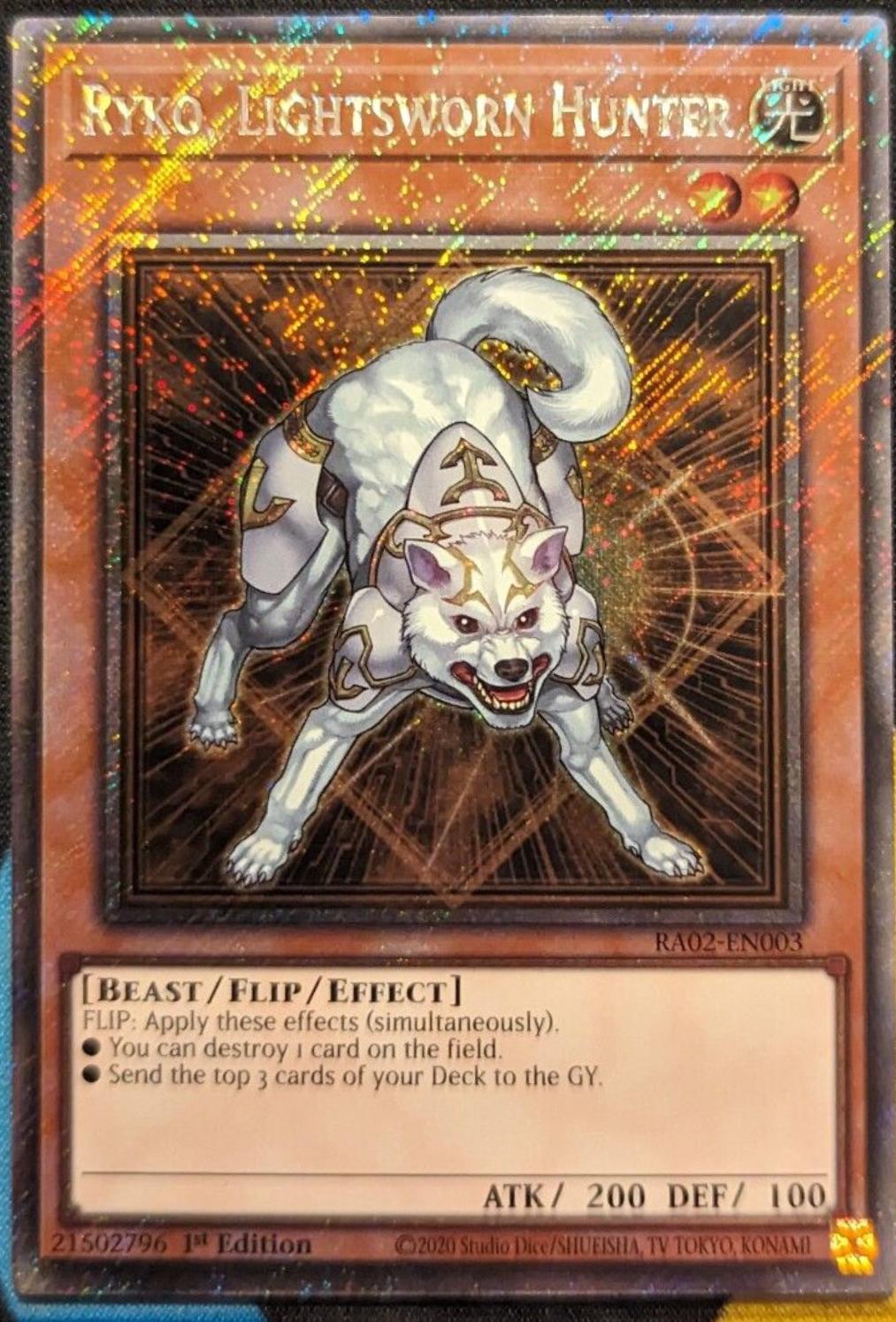 Ryko, Lightsworn Hunter [Platinum Secret Rare] RA02-EN003