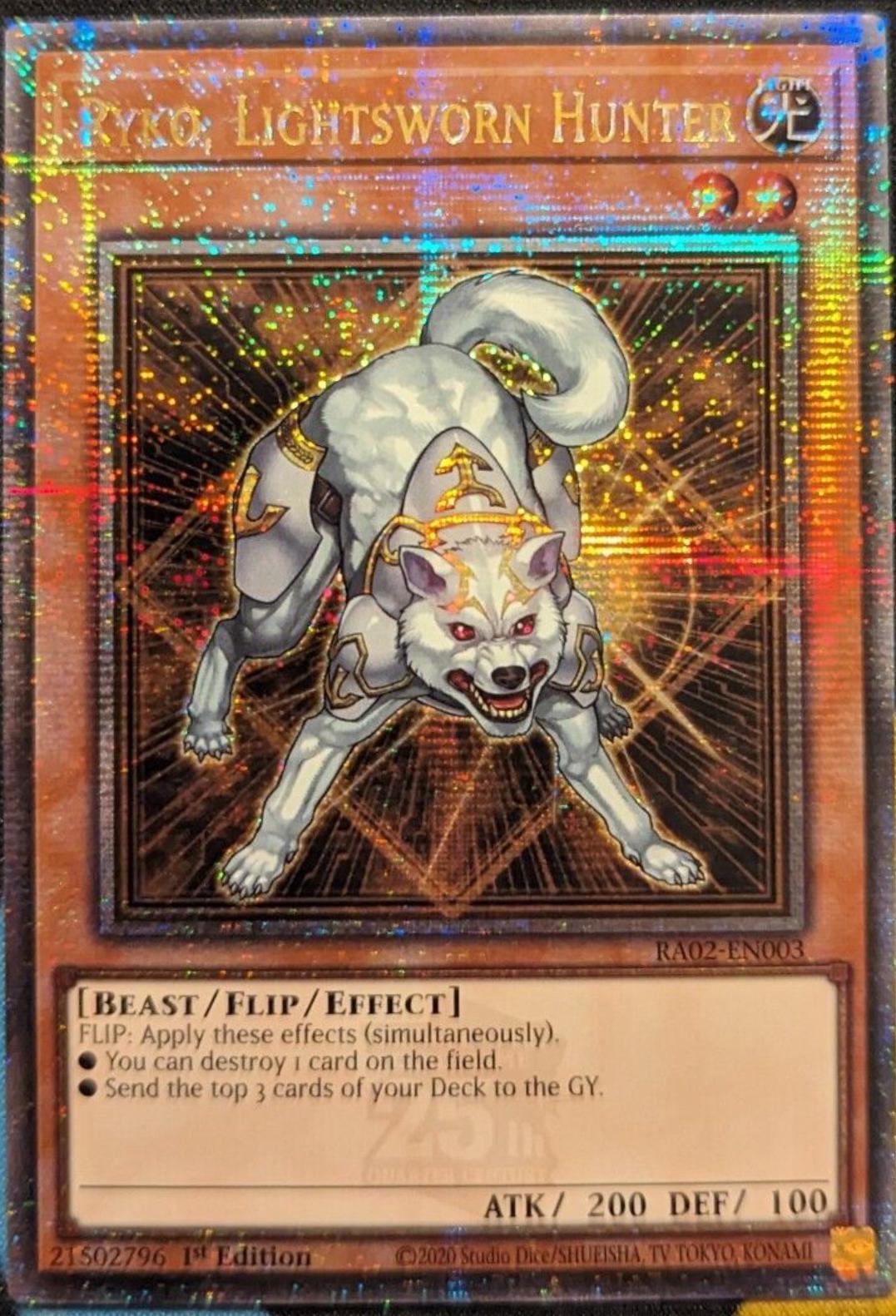 Ryko, Lightsworn Hunter [Quarter Century Secret Rare] RA02-EN003