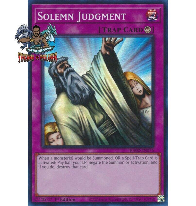 Solemn Judgment [Quarter Century Secret Rare] RA02-EN075