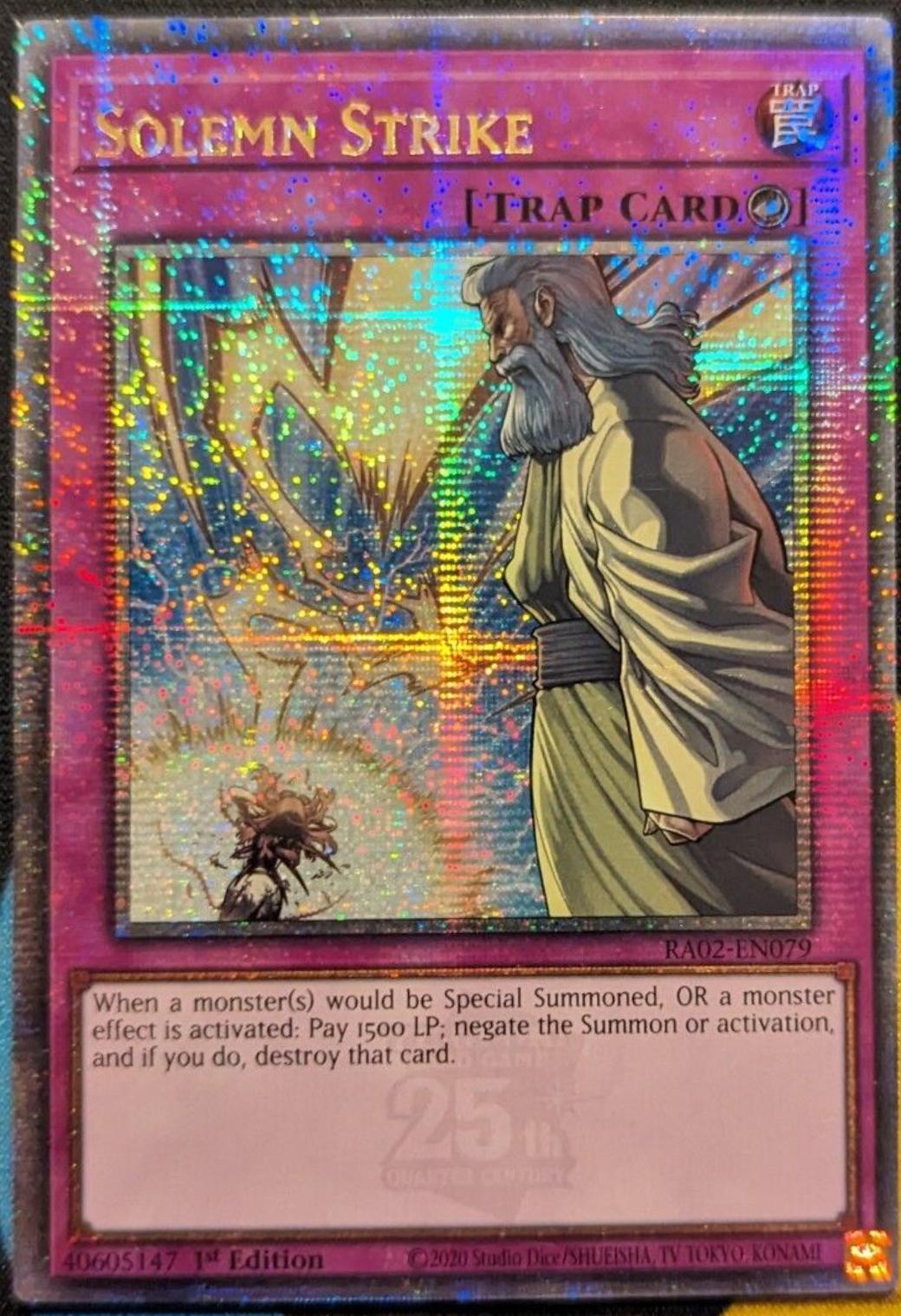 Solemn Strike [Quarter Century Secret Rare] RA02-EN079