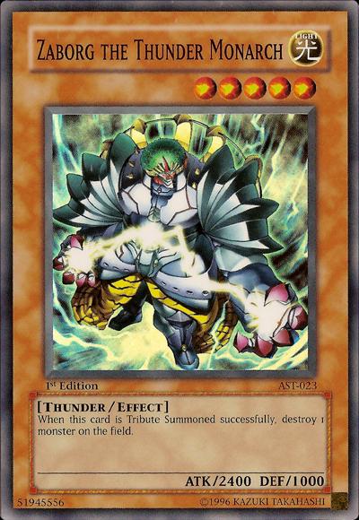 Zaborg the Thunder Monarch [1st Edition] AST-023