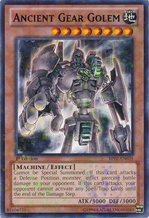 Ancient Gear Golem [Mosaic Rare 1st Edition] BP02-EN035