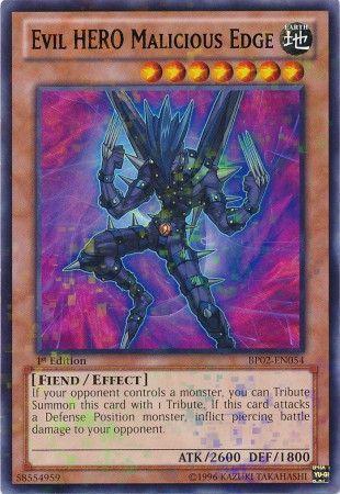 Evil HERO Malicious Edge [Mosaic Rare 1st Edition] BP02-EN054