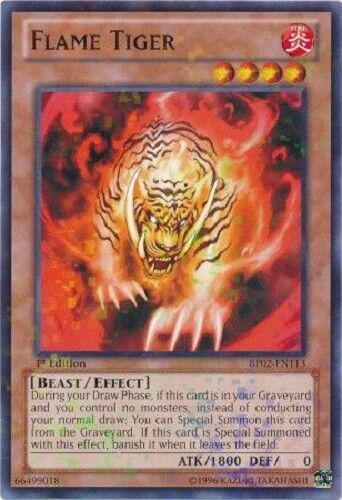 Flame Tiger [Mosaic Rare 1st Edition] BP02-EN113