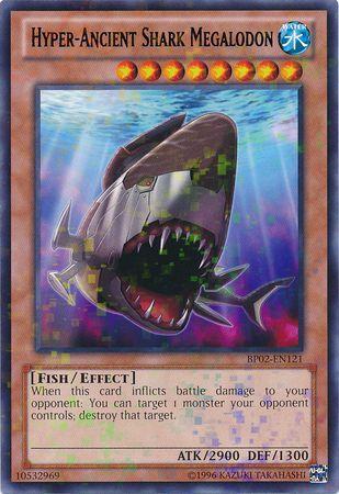Hyper-Ancient Shark Megalodon [Mosaic Rare] BP02-EN121
