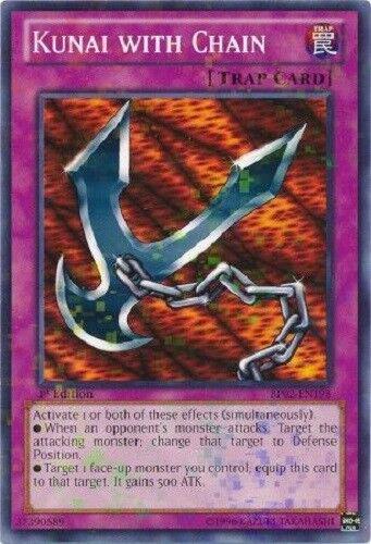 Kunai with Chain [Mosaic Rare 1st Edition] BP02-EN198