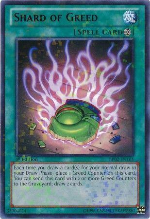 Shard of Greed [Mosaic Rare 1st Edition] BP02-EN165