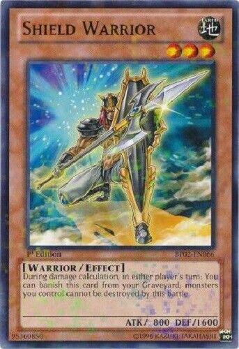 Shield Warrior [Mosaic Rare 1st Edition] BP02-EN066