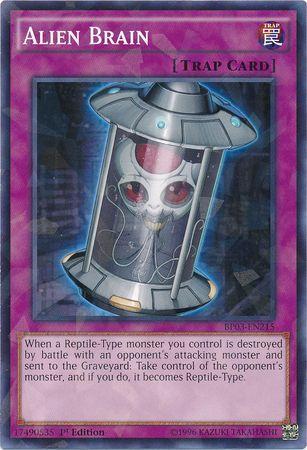 Alien Brain [Shatterfoil Rare 1st Edition] BP03-EN215