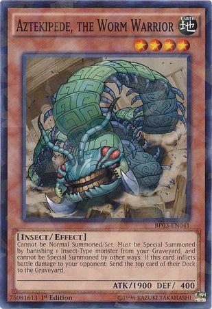 Aztekipede, the Worm Warrior [Shatterfoil Rare 1st Edition] BP03-EN041