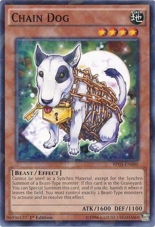 Chain Dog [Shatterfoil Rare 1st Edition] BP03-EN080
