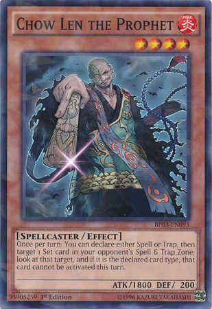 Chow Len the Prophet [Shatterfoil Rare 1st Edition] BP03-EN093