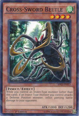 Cross-Sword Beetle [Shatterfoil Rare 1st Edition] BP03-EN053