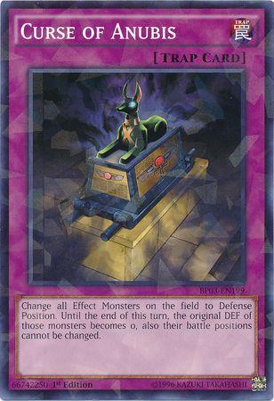 Curse of Anubis [Shatterfoil Rare 1st Edition] BP03-EN199