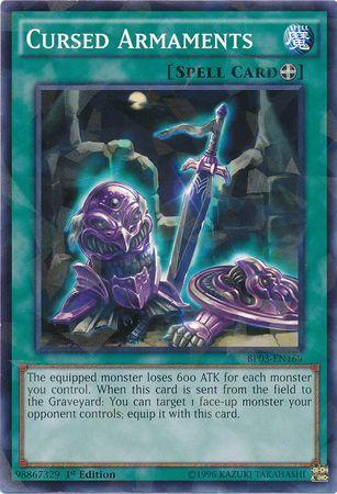 Cursed Armaments [Shatterfoil Rare 1st Edition] BP03-EN169