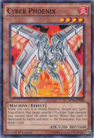 Cyber Phoenix [Shatterfoil Rare 1st Edition] BP03-EN020
