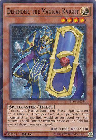 Defender, the Magical Knight [Shatterfoil Rare 1st Edition] BP03-EN054