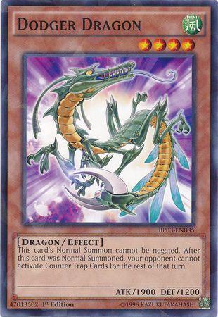 Dodger Dragon [Shatterfoil Rare 1st Edition] BP03-EN085