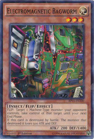 Electromagnetic Bagworm [Shatterfoil Rare 1st Edition] BP03-EN100