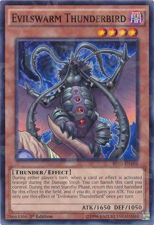 Evilswarm Thunderbird [Shatterfoil Rare 1st Edition] BP03-EN104