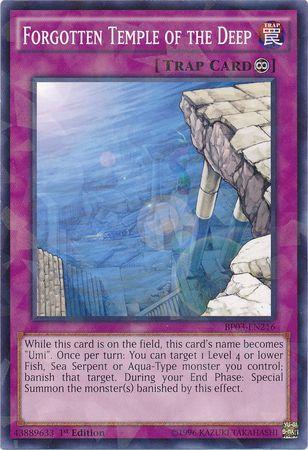 Forgotten Temple of the Deep [Shatterfoil Rare 1st Edition] BP03-EN216