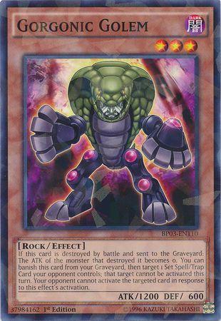 Gorgonic Golem [Shatterfoil Rare 1st Edition] BP03-EN110