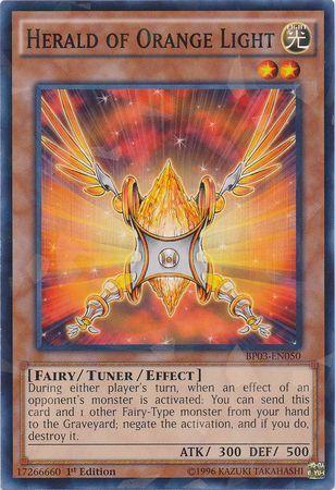Herald of Orange Light [Shatterfoil Rare 1st Edition] BP03-EN050