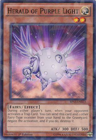 Herald of Purple Light [Shatterfoil Rare 1st Edition] BP03-EN023