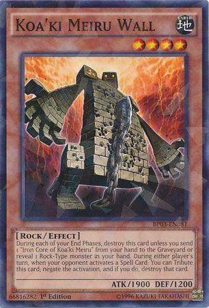 Koa'ki Meiru Wall [Shatterfoil Rare 1st Edition] BP03-EN081