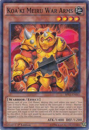 Koa'ki Meiru War Arms [Shatterfoil Rare 1st Edition] BP03-EN061
