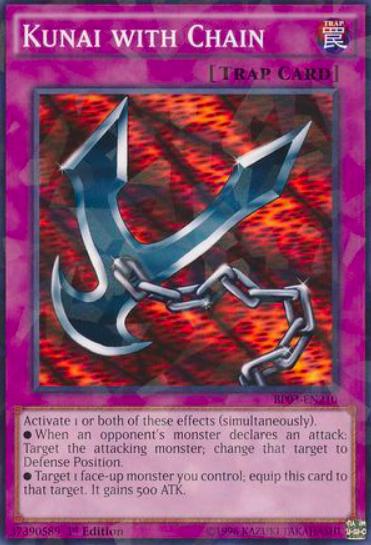 Kunai with Chain [Shatterfoil Rare 1st Edition] BP03-EN210