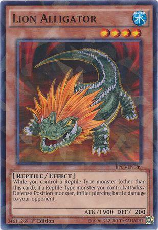 Lion Alligator [Shatterfoil Rare 1st Edition] BP03-EN089