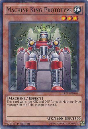 Machine King Prototype [Shatterfoil Rare 1st Edition] BP03-EN019