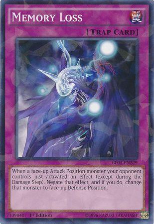 Memory Loss [Shatterfoil Rare 1st Edition] BP03-EN229