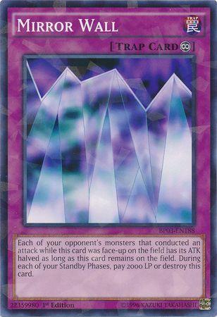 Mirror Wall [Shatterfoil Rare 1st Edition] BP03-EN188