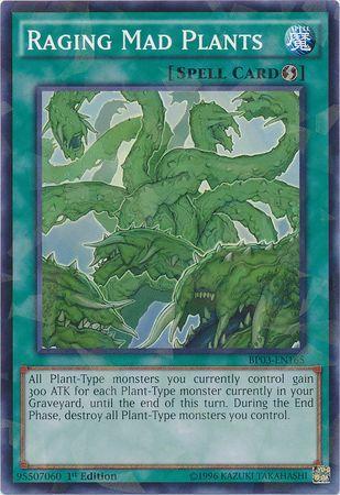 Raging Mad Plants [Shatterfoil Rare 1st Edition] BP03-EN165