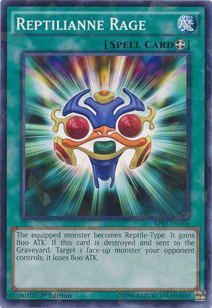 Reptilianne Rage [Shatterfoil Rare 1st Edition] BP03-EN166