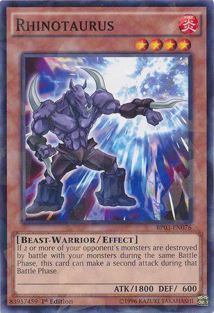 Rhinotaurus [Shatterfoil Rare 1st Edition] BP03-EN076