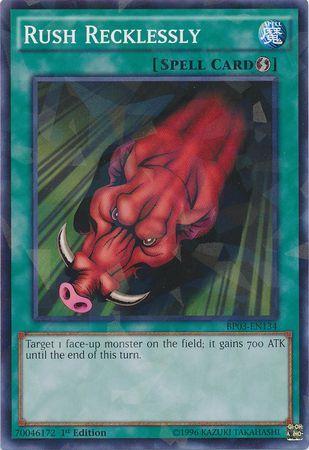 Rush Recklessly [Shatterfoil Rare 1st Edition] BP03-EN134