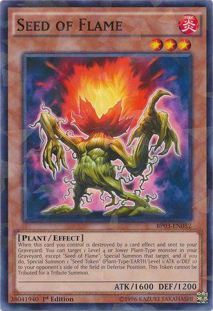 Seed of Flame [Shatterfoil Rare 1st Edition] BP03-EN052