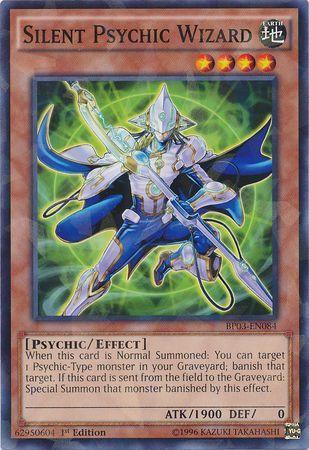 Silent Psychic Wizard [Shatterfoil Rare 1st Edition] BP03-EN084