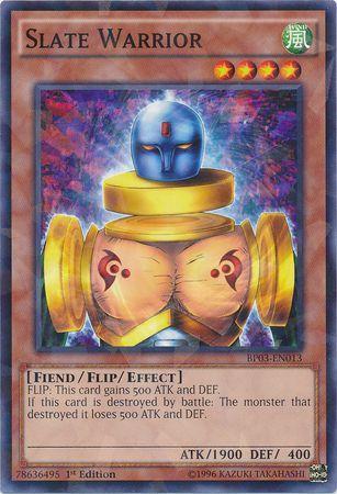 Slate Warrior [Shatterfoil Rare 1st Edition] BP03-EN013