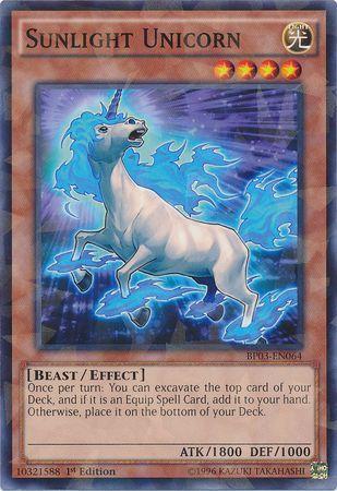 Sunlight Unicorn [Shatterfoil Rare 1st Edition] BP03-EN064