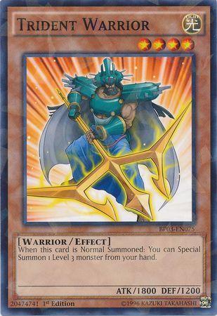 Trident Warrior [Shatterfoil Rare 1st Edition] BP03-EN075